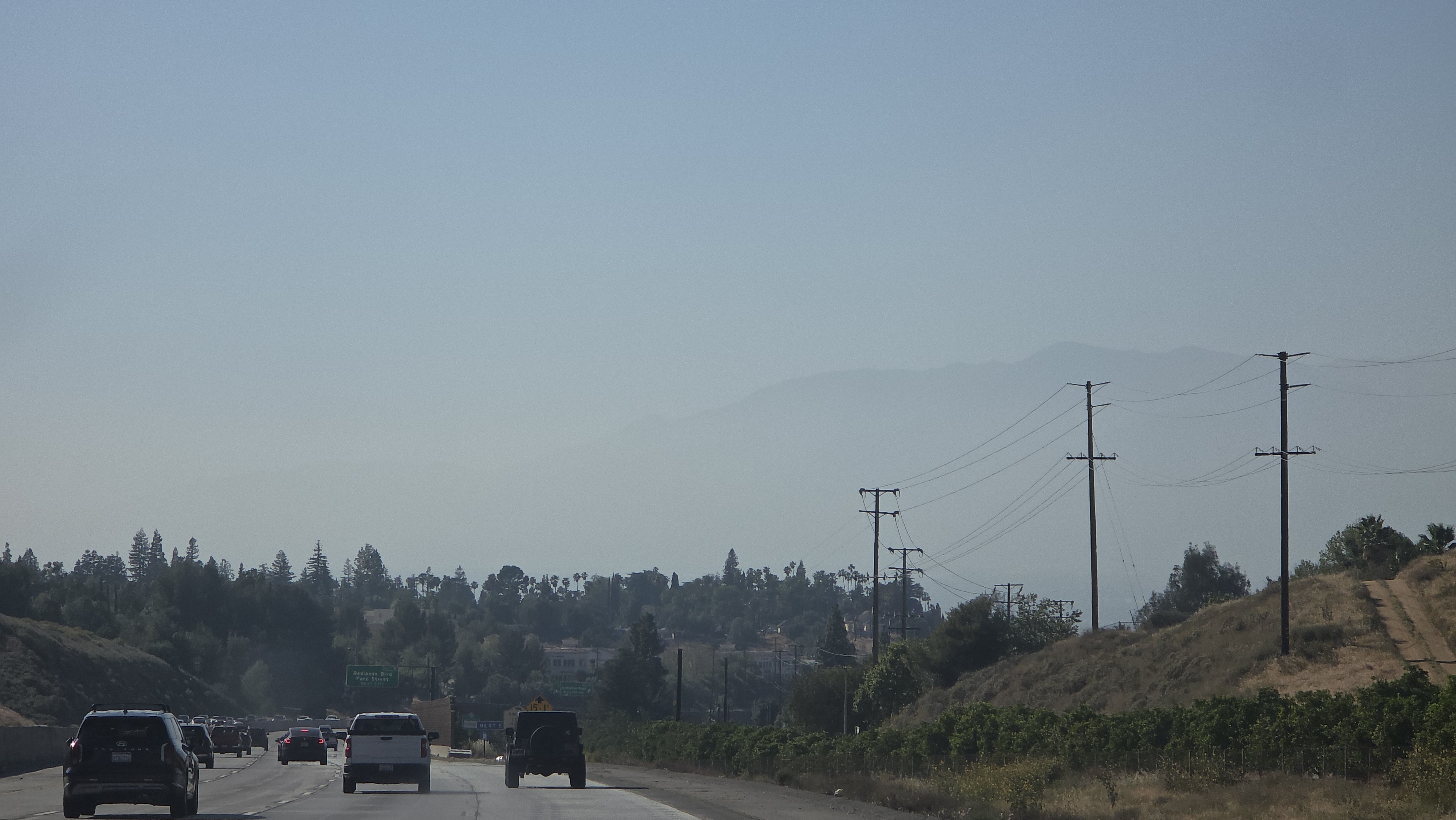Approaching Redlands